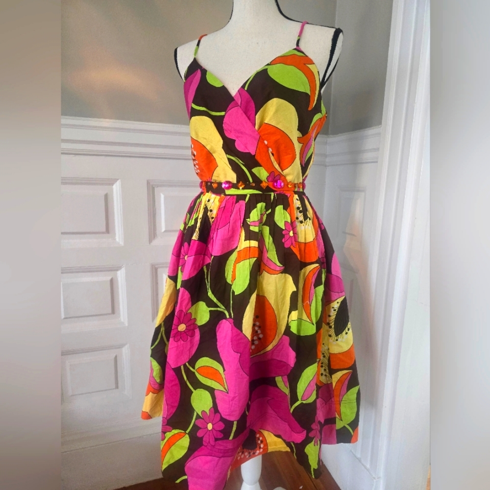 Vintage 100% cotton jessica Howard dress size 12